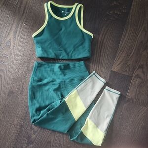 Green and Yellow Activewear Set